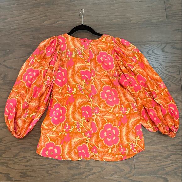 CLEOBELLA Vibrant Floral Blouse Size XS - Picture 4 of 10